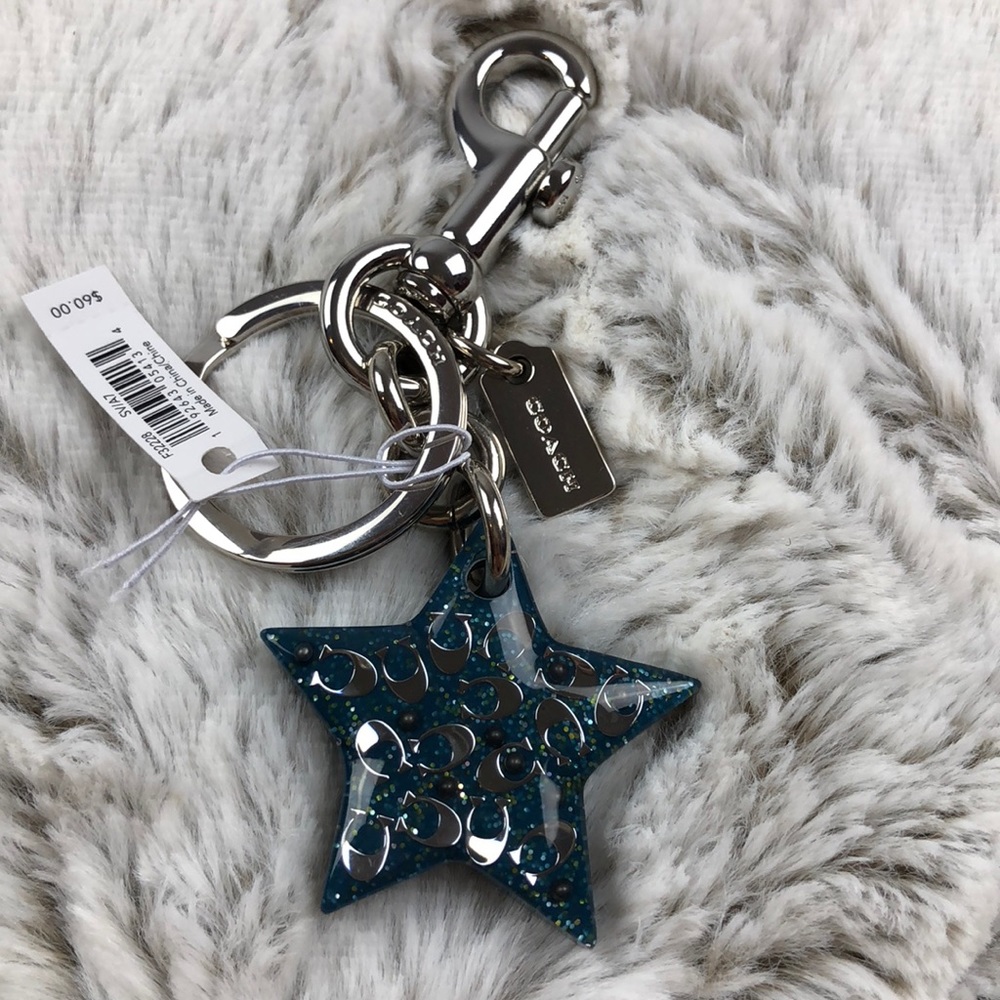 Coach Signature Star Bag Charm - Picture 4 of 5